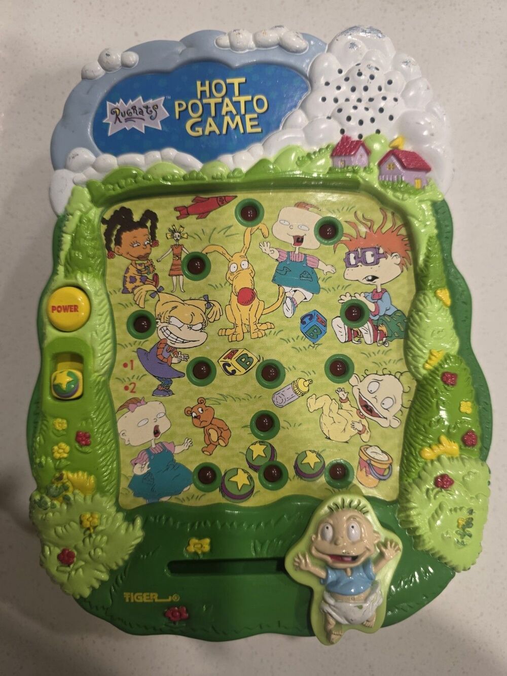 Vintage Tiger Electronics Rugrats Hot Potato Game - 1999 Working Lights + Sounds